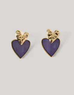 Shoeby Dubbele Hart Oorbellen Goud<DAMES Sieraden