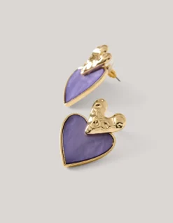Shoeby Dubbele Hart Oorbellen Goud<DAMES Sieraden