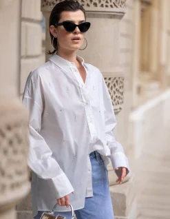 Shoeby Embellished Blouse Wit<DAMES Blouses