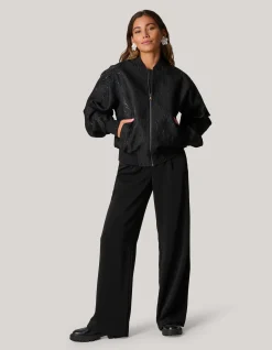 Shoeby Embellished Bomber Zwart<DAMES Jacks