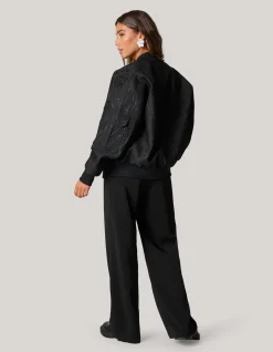 Shoeby Embellished Bomber Zwart<DAMES Jacks