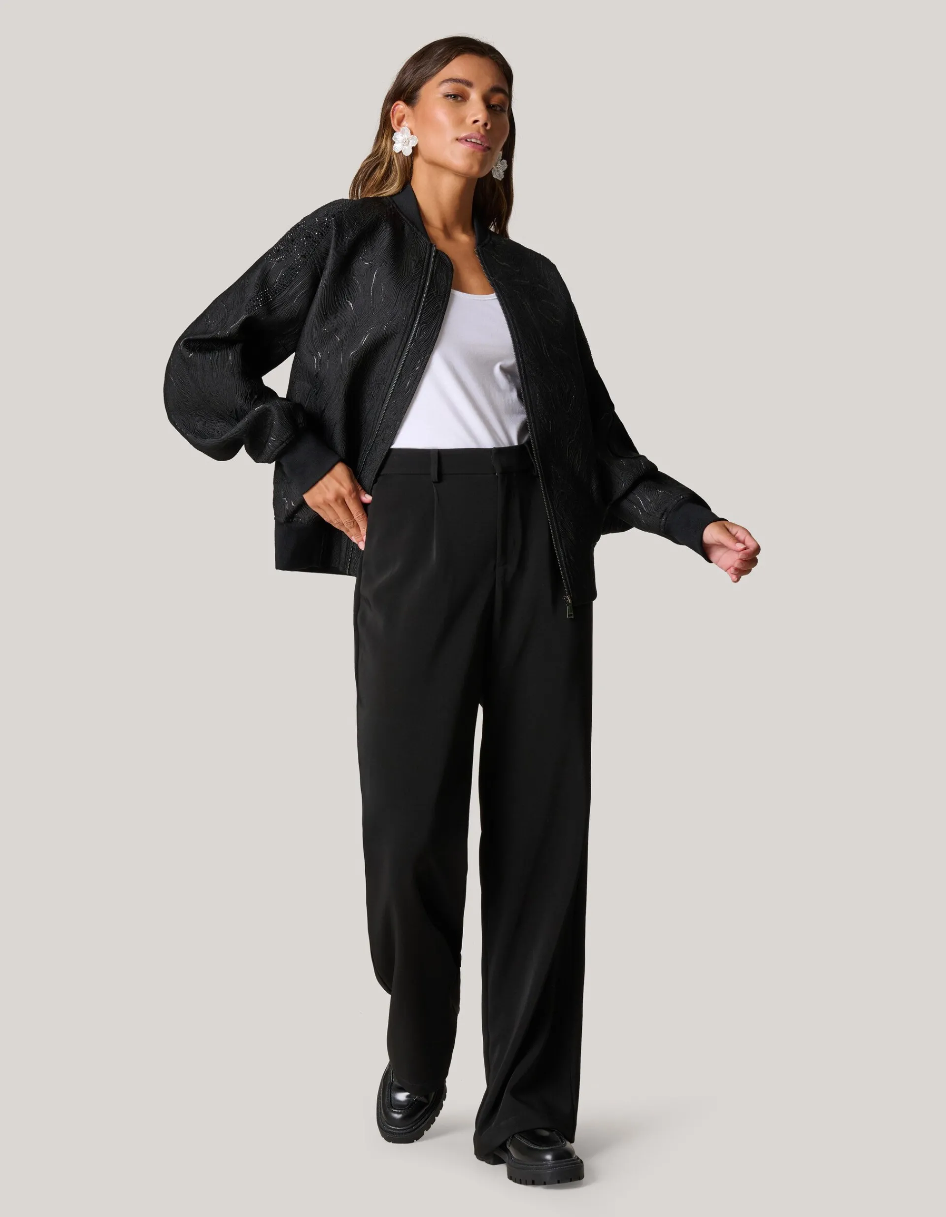 Shoeby Embellished Bomber Zwart<DAMES Jacks