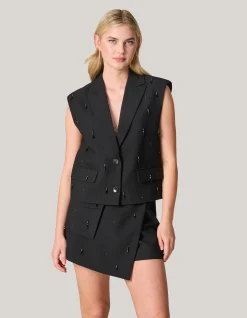 Shoeby Embellished Cargo Skort Zwart<DAMES Shorts|Rokken