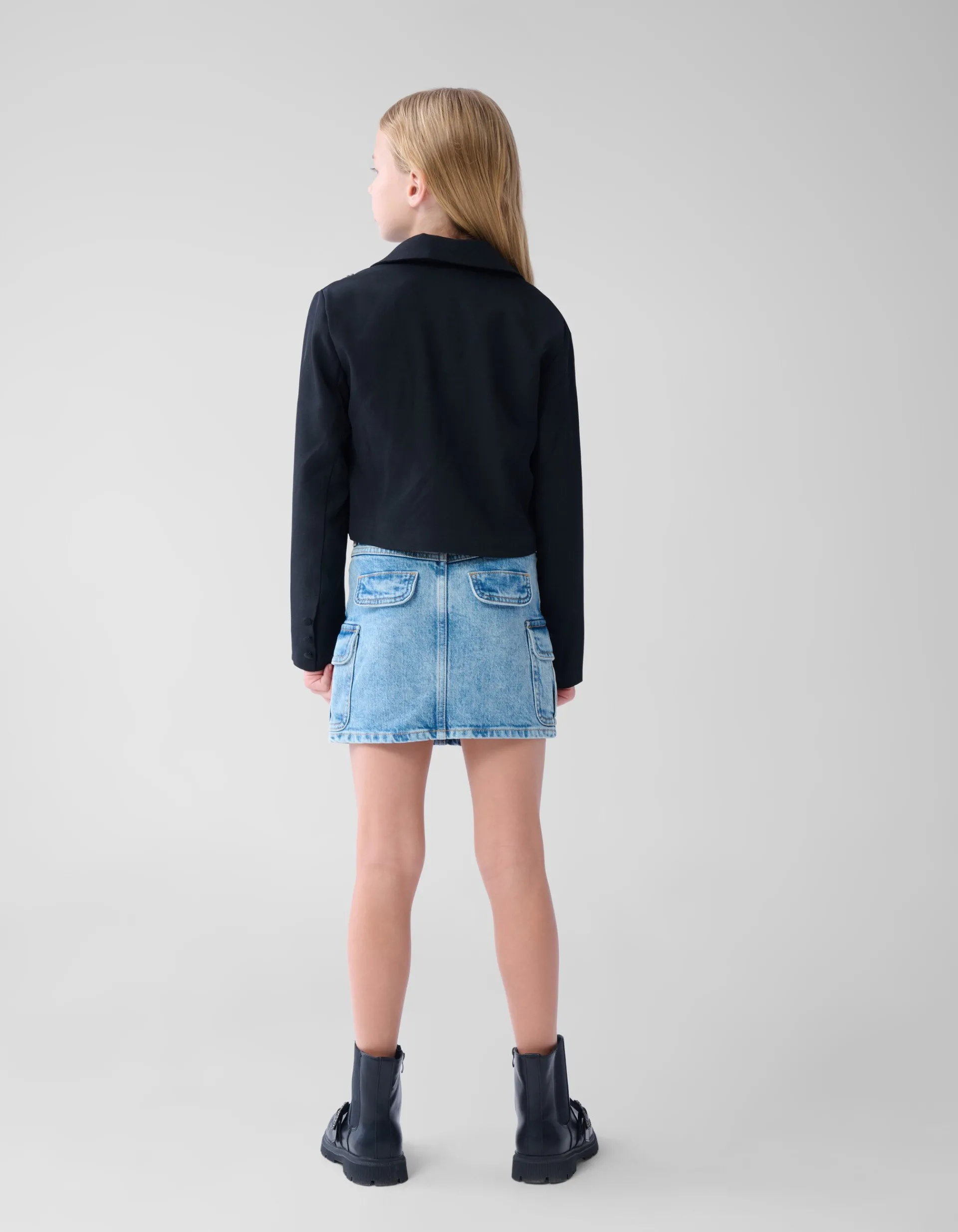 Shoeby Embellished Cropped Blazer Zwart< Blazers