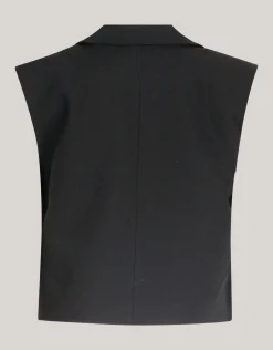 Shoeby Embellished Gilet Zwart<DAMES Gilets