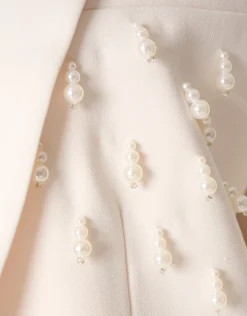 Shoeby Embellished Oversized Blazer Gebroken Wit<DAMES Blazers