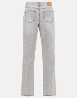 Shoeby Embellished Straight Fit Jeans Lichtgrijs<DAMES Jeans