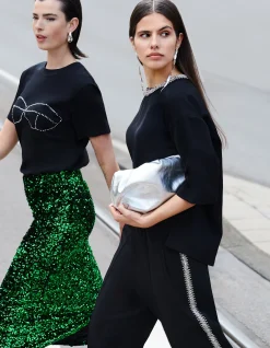 Shoeby Embellished Top Zwart<DAMES Tops