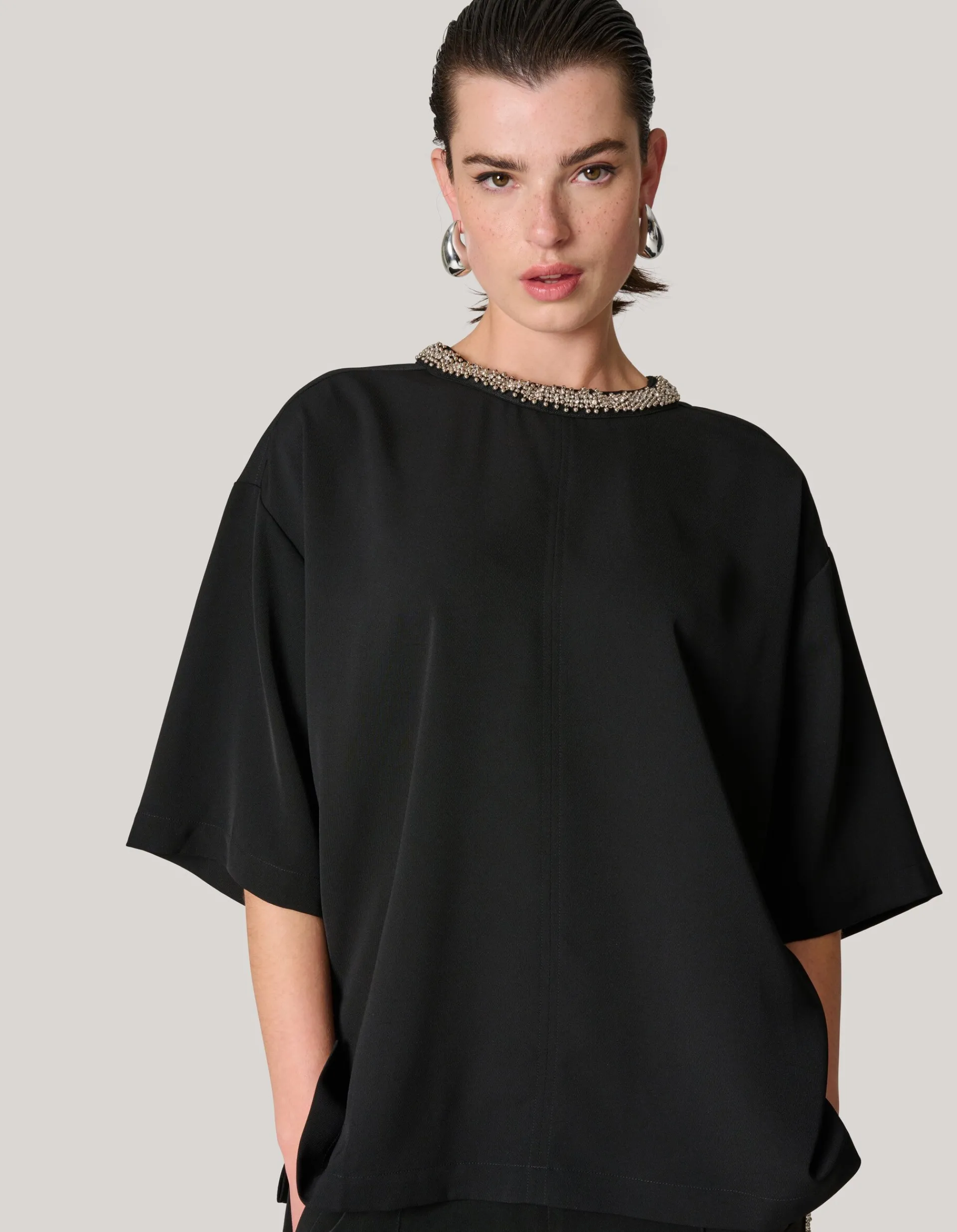 Shoeby Embellished Top Zwart<DAMES Tops