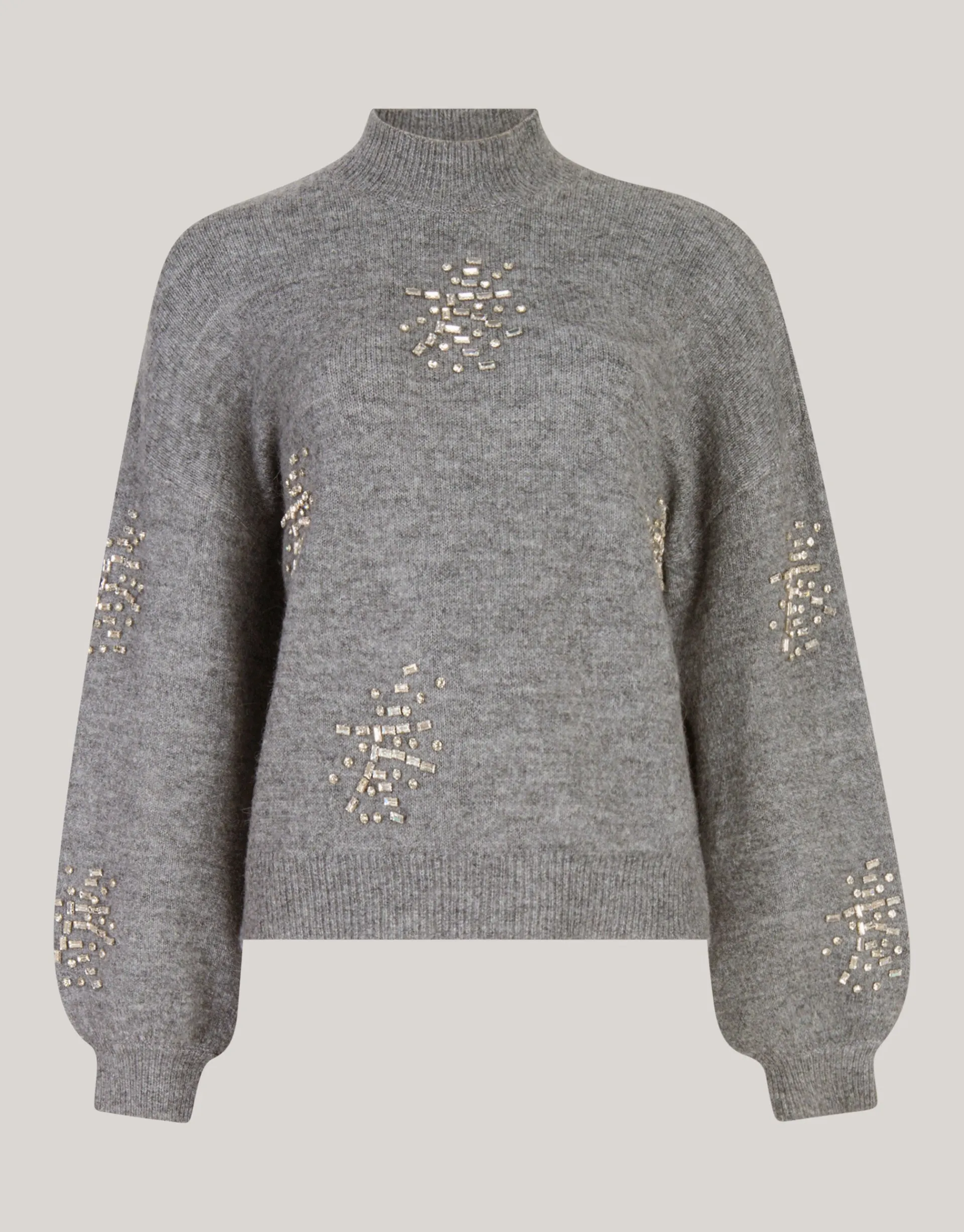 Shoeby Embellished Trui Grijs By Fred<DAMES Truien En Sweaters