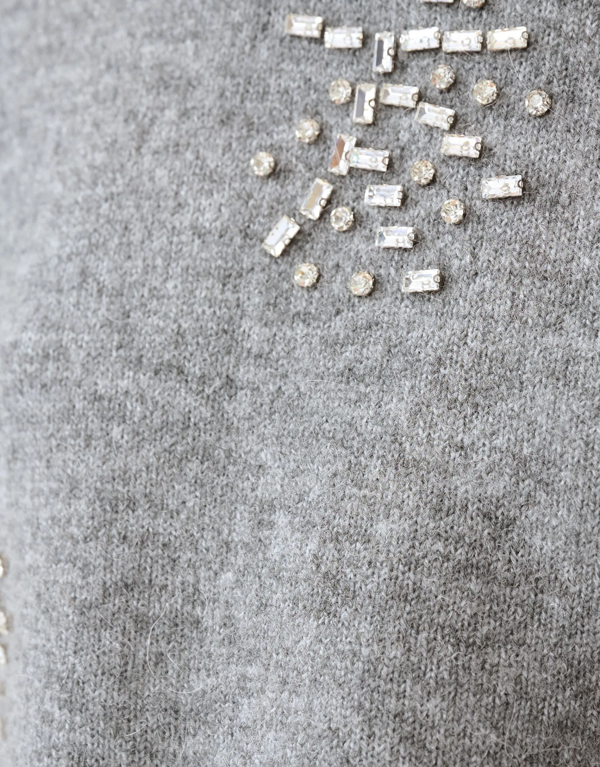 Shoeby Embellished Trui Grijs By Fred<DAMES Truien En Sweaters