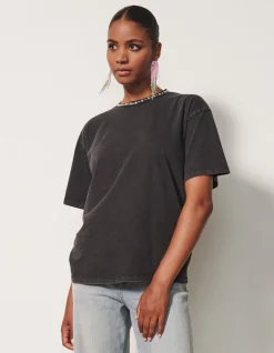 Shoeby Embellished T-shirt Donkergrijs By Fred<DAMES T-Shirts