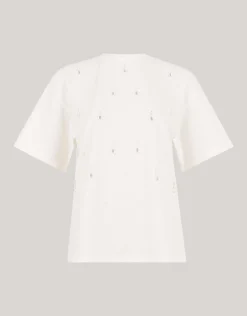 Shoeby Embellished T-shirt Wit<DAMES T-Shirts