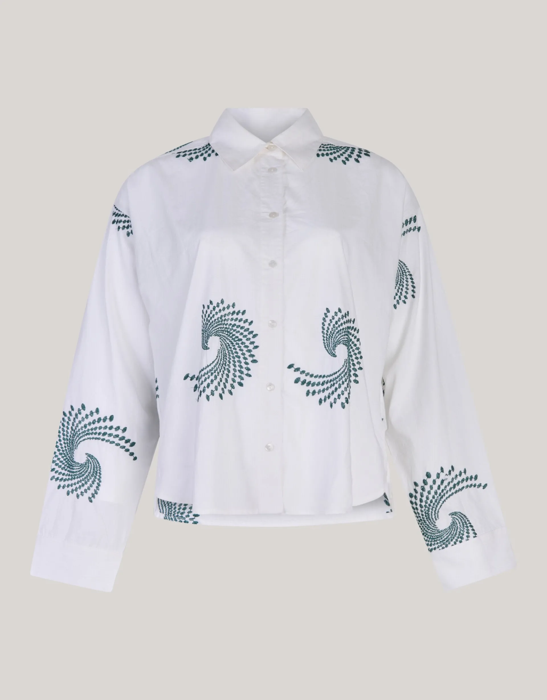Shoeby Embroided Blouse Wit By Mieke<DAMES Blouses