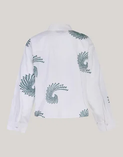 Shoeby Embroided Blouse Wit By Mieke<DAMES Blouses