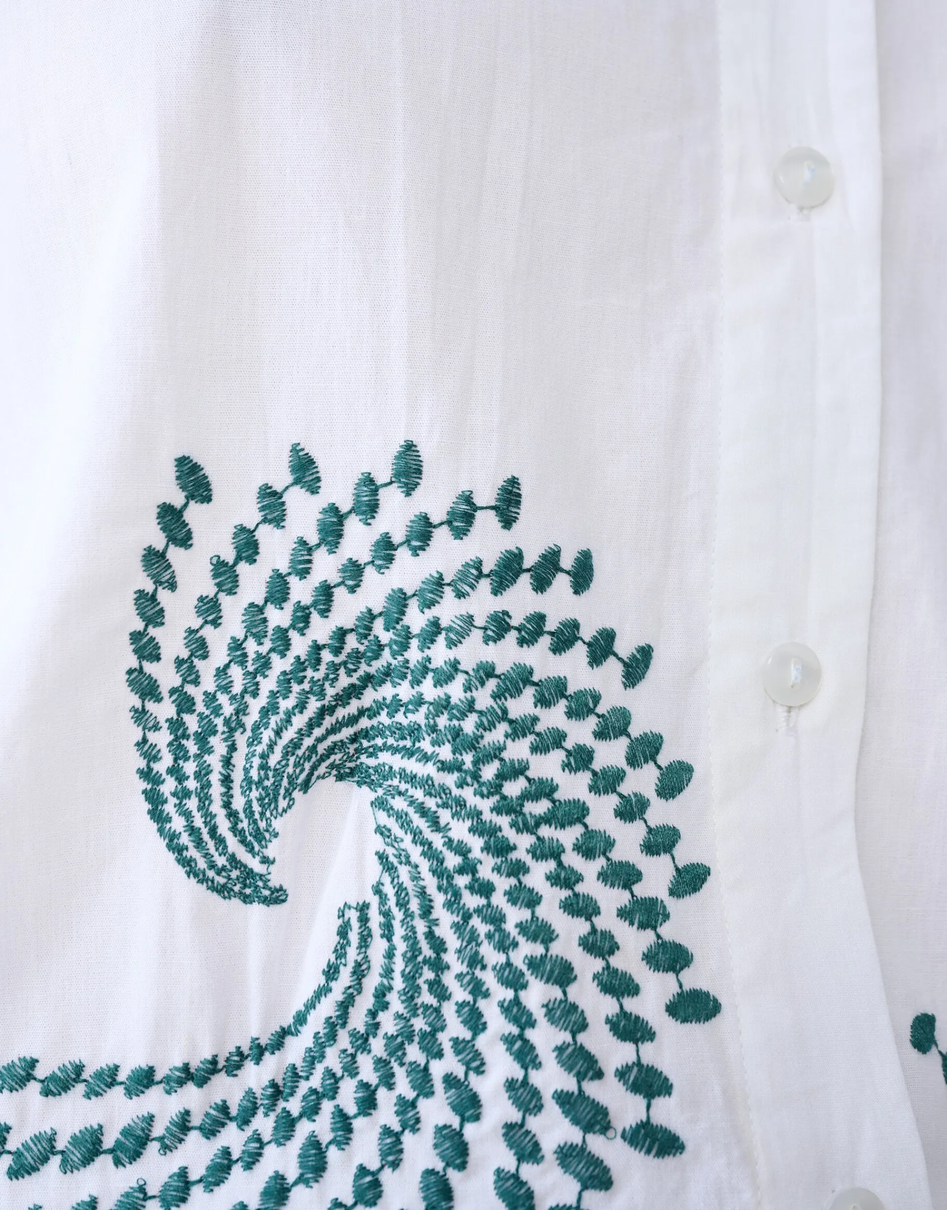 Shoeby Embroided Blouse Wit By Mieke<DAMES Blouses