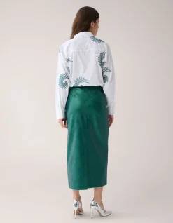 Shoeby Embroided Blouse Wit By Mieke<DAMES Blouses