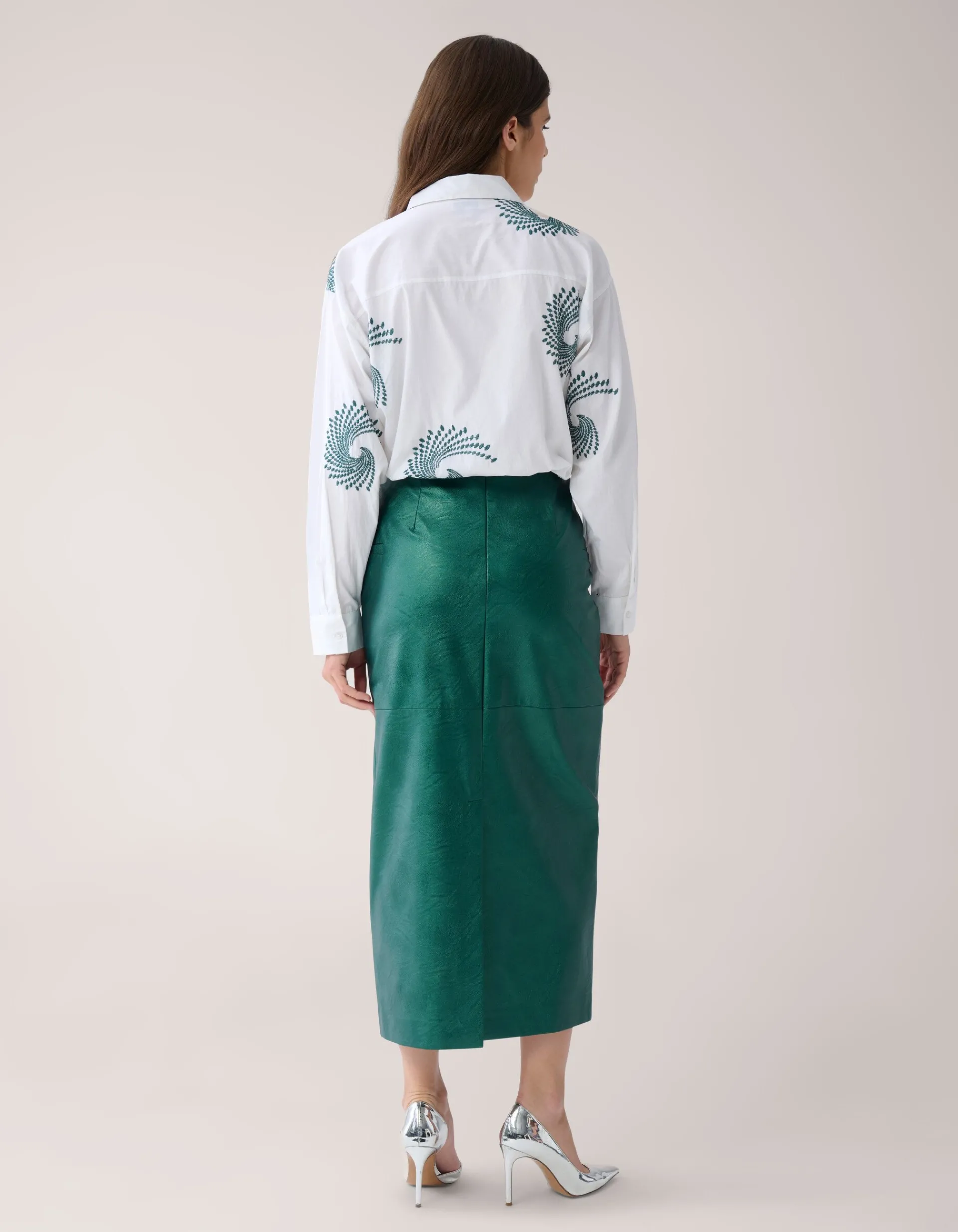 Shoeby Embroided Blouse Wit By Mieke<DAMES Blouses