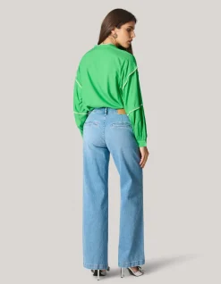 Shoeby Embroidery Blouse Groen<DAMES Blouses