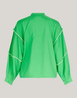Shoeby Embroidery Blouse Groen<DAMES Blouses