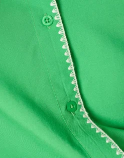 Shoeby Embroidery Blouse Groen<DAMES Blouses