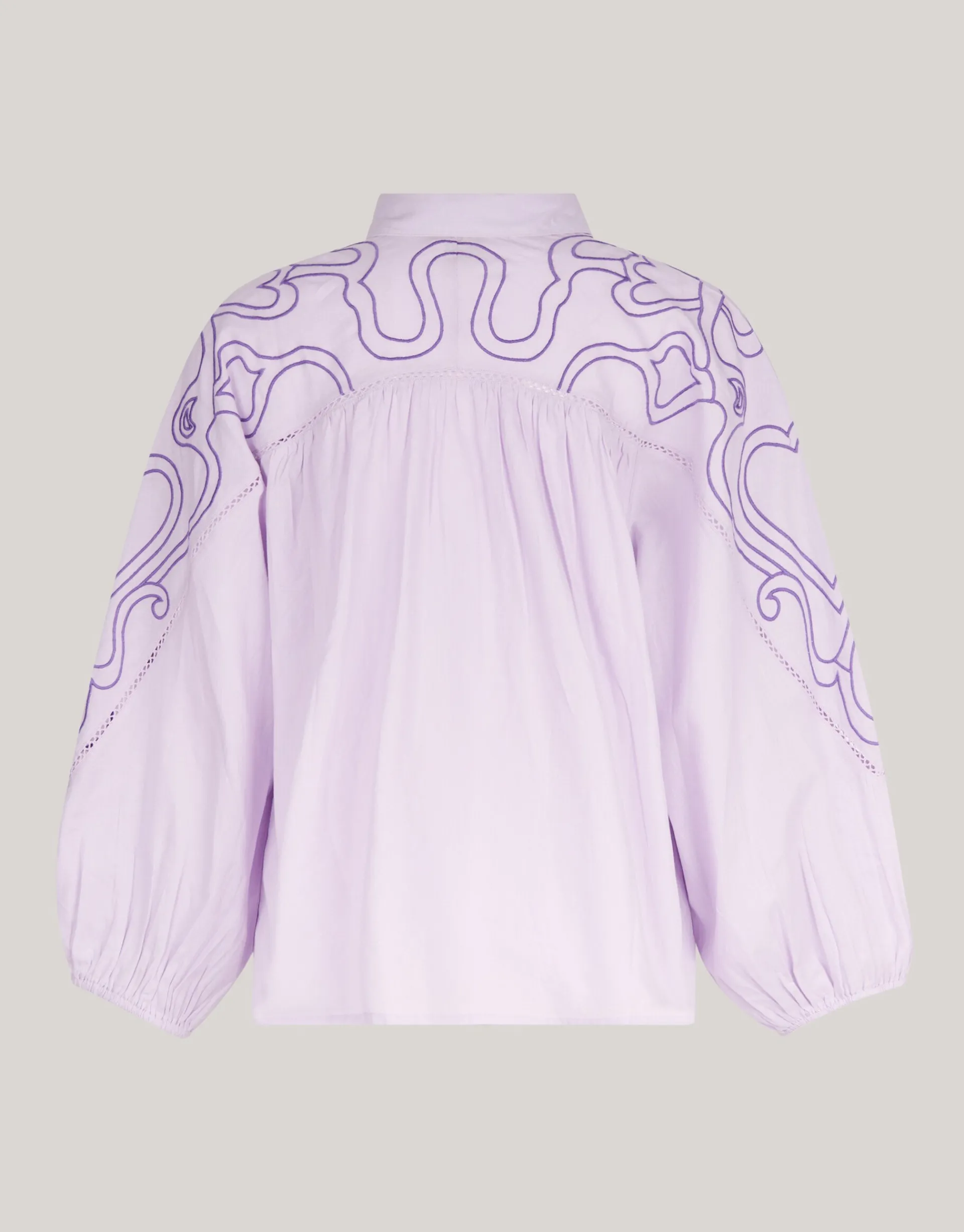 Shoeby Embroidery Blouse Paars<DAMES Blouses