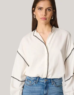 Shoeby Embroidery Blouse Wit<DAMES Blouses