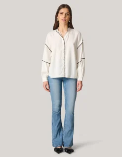 Shoeby Embroidery Blouse Wit<DAMES Blouses