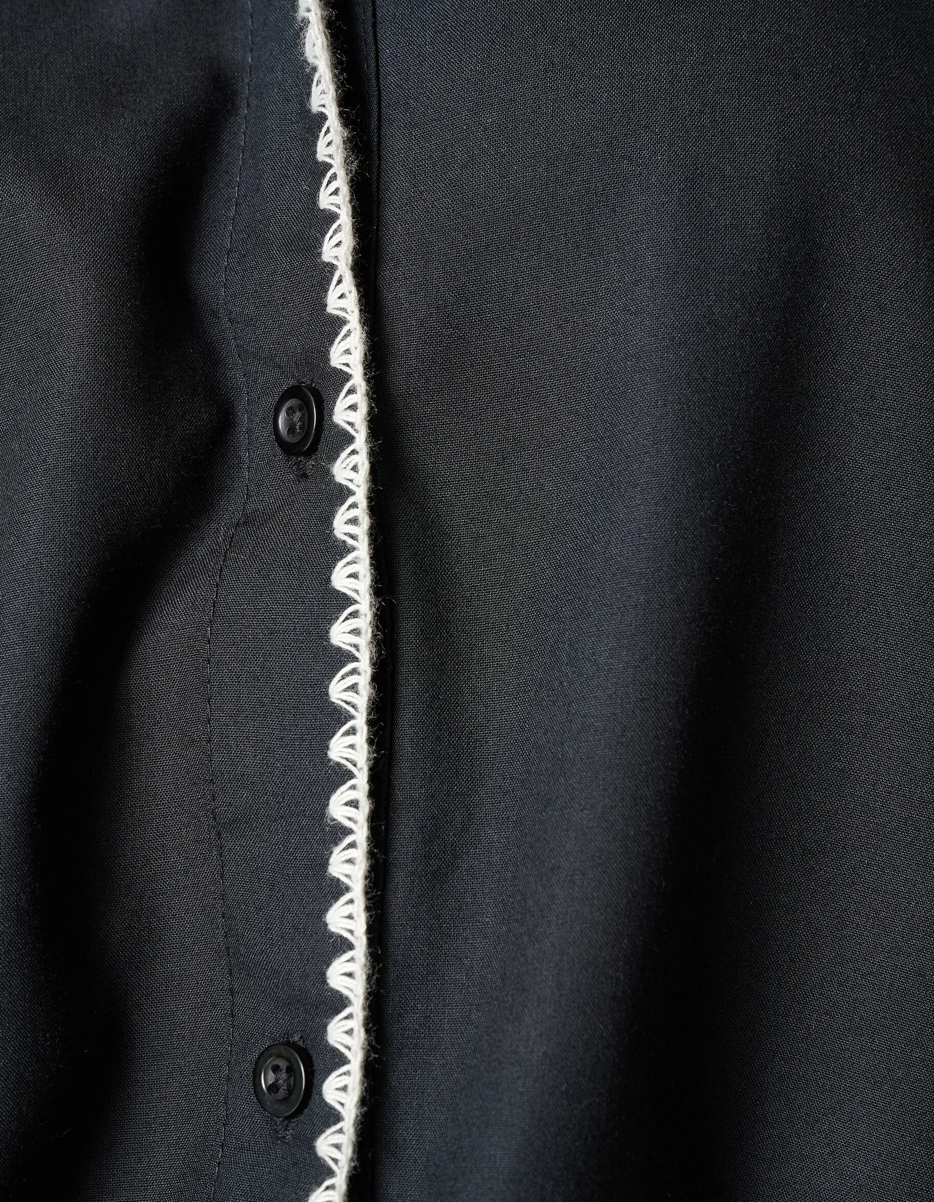 Shoeby Embroidery Blouse Zwart<DAMES Blouses