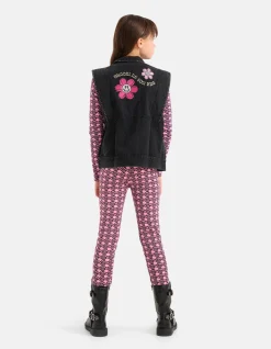 Shoeby Embroidery Gilet Donkergrijs< Gilets