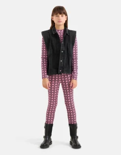 Shoeby Embroidery Gilet Donkergrijs< Gilets