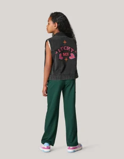 Shoeby Embroidery Gilet Donkergrijs< Gilets