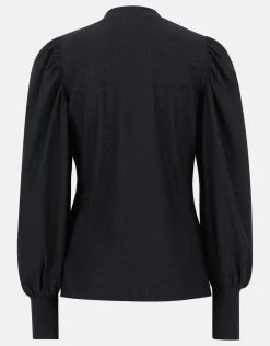Shoeby Embroidery Jersey Top Zwart<DAMES Tops