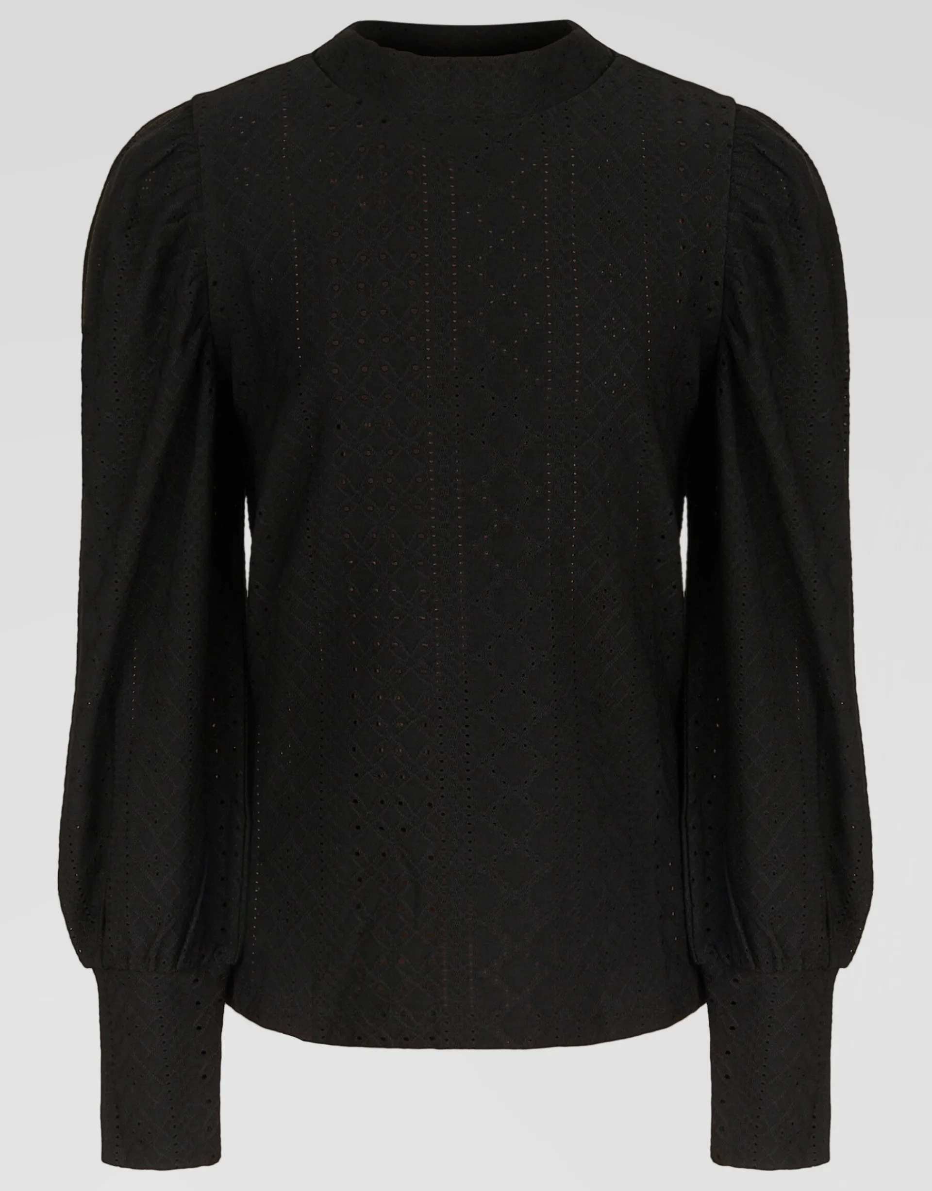 Shoeby Embroidery Longsleeve Zwart< T-Shirts