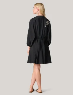 Shoeby Embroidery Mini Jurk Zwart<DAMES Jurken