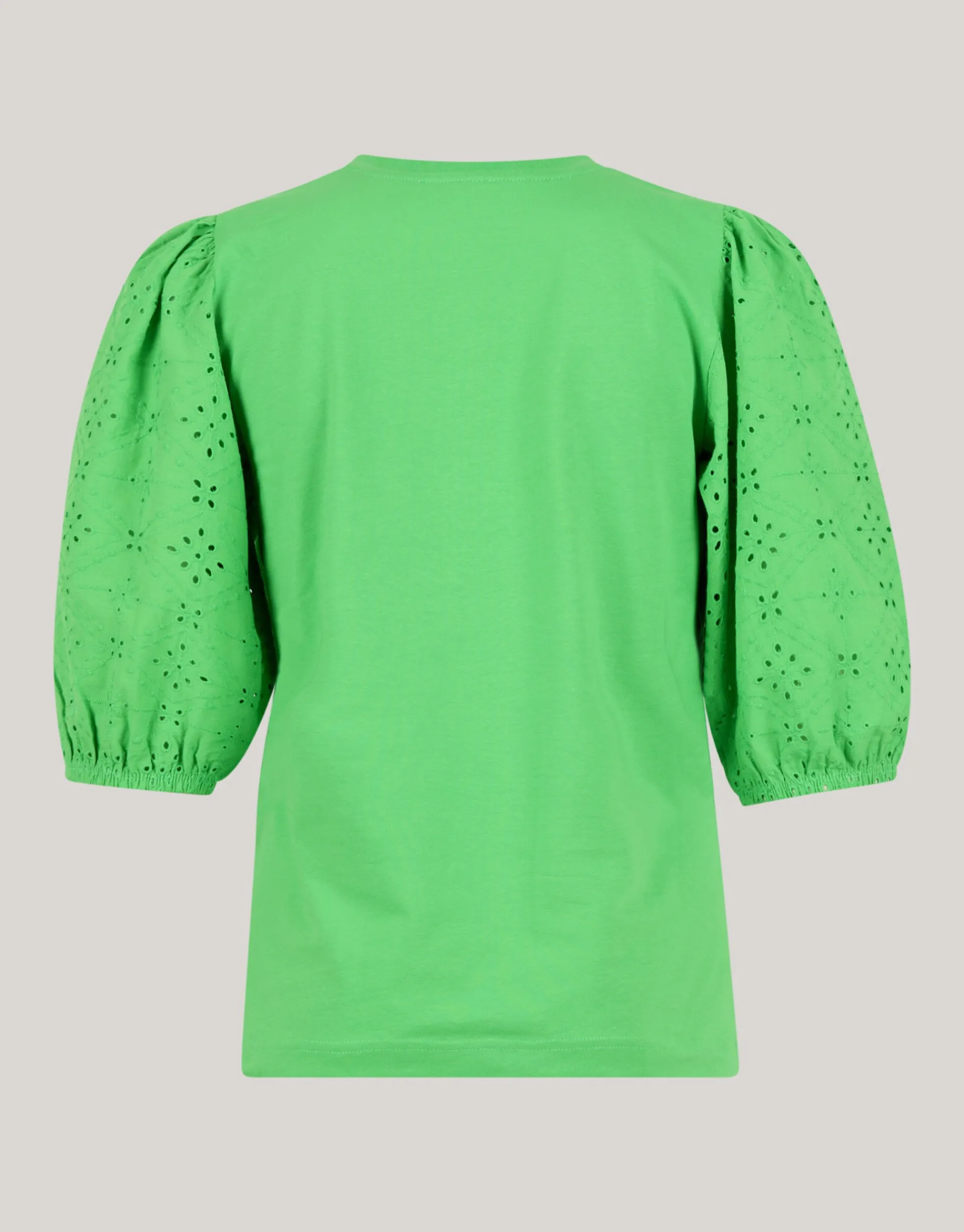 Shoeby Embroidery Pofmouw T-shirt Groen<DAMES T-Shirts