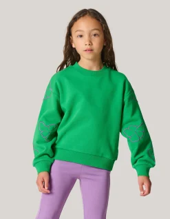 Shoeby Embroidery Sweater Donkergroen< Sweaters En Hoodies