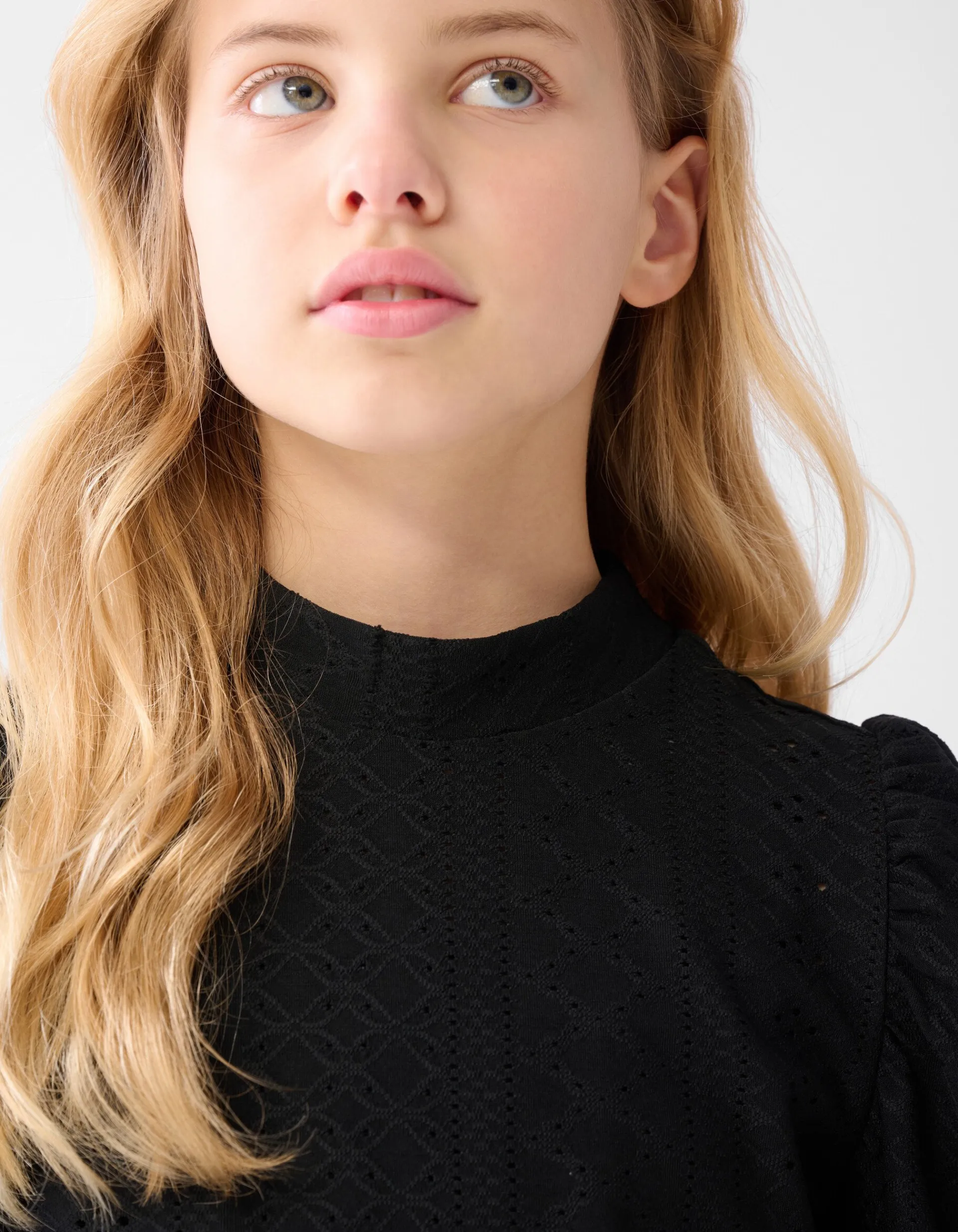 Shoeby Embroidery Top Zwart< Tops Lange Mouw