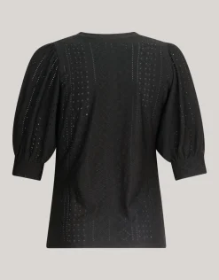 Shoeby Embroidery Top Zwart<DAMES Tops