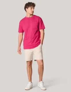 Shoeby Embroidery T-shirt Rood<Heren T-Shirts En Polo's