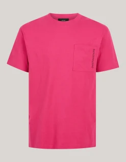 Shoeby Embroidery T-shirt Rood<Heren T-Shirts En Polo's