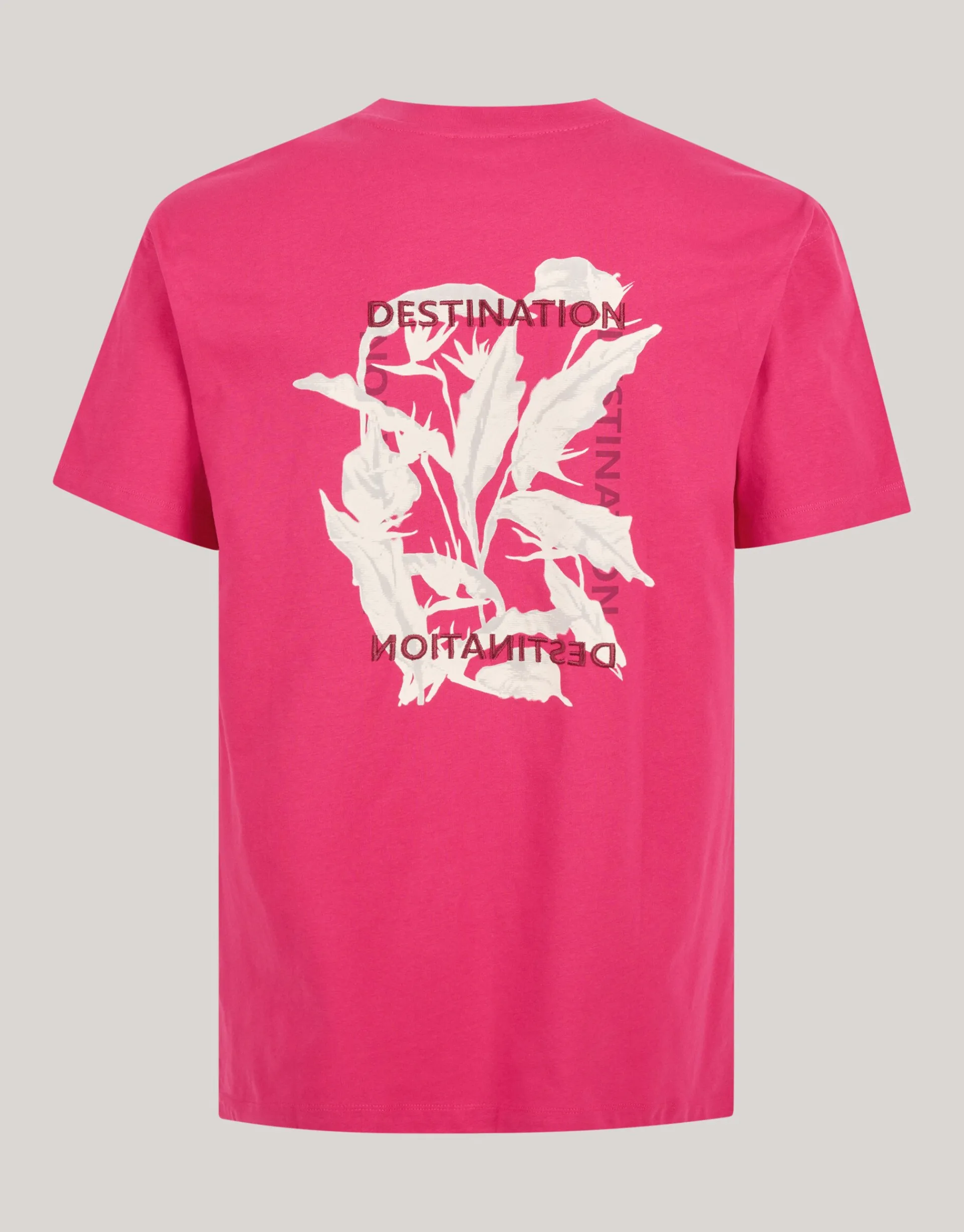 Shoeby Embroidery T-shirt Rood<Heren T-Shirts En Polo's