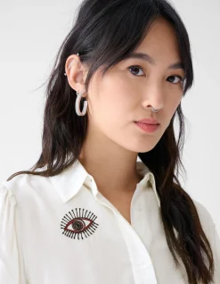Shoeby Eye Embroidery Blouse Wit By Fred<DAMES Blouses