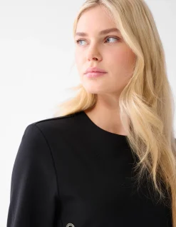 Shoeby Eyelet Maxi Jurk Zwart<DAMES Jurken