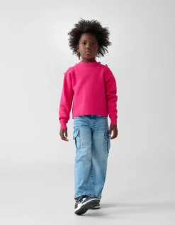 Shoeby Fancy Button Trui Roze< Gebreide Truien