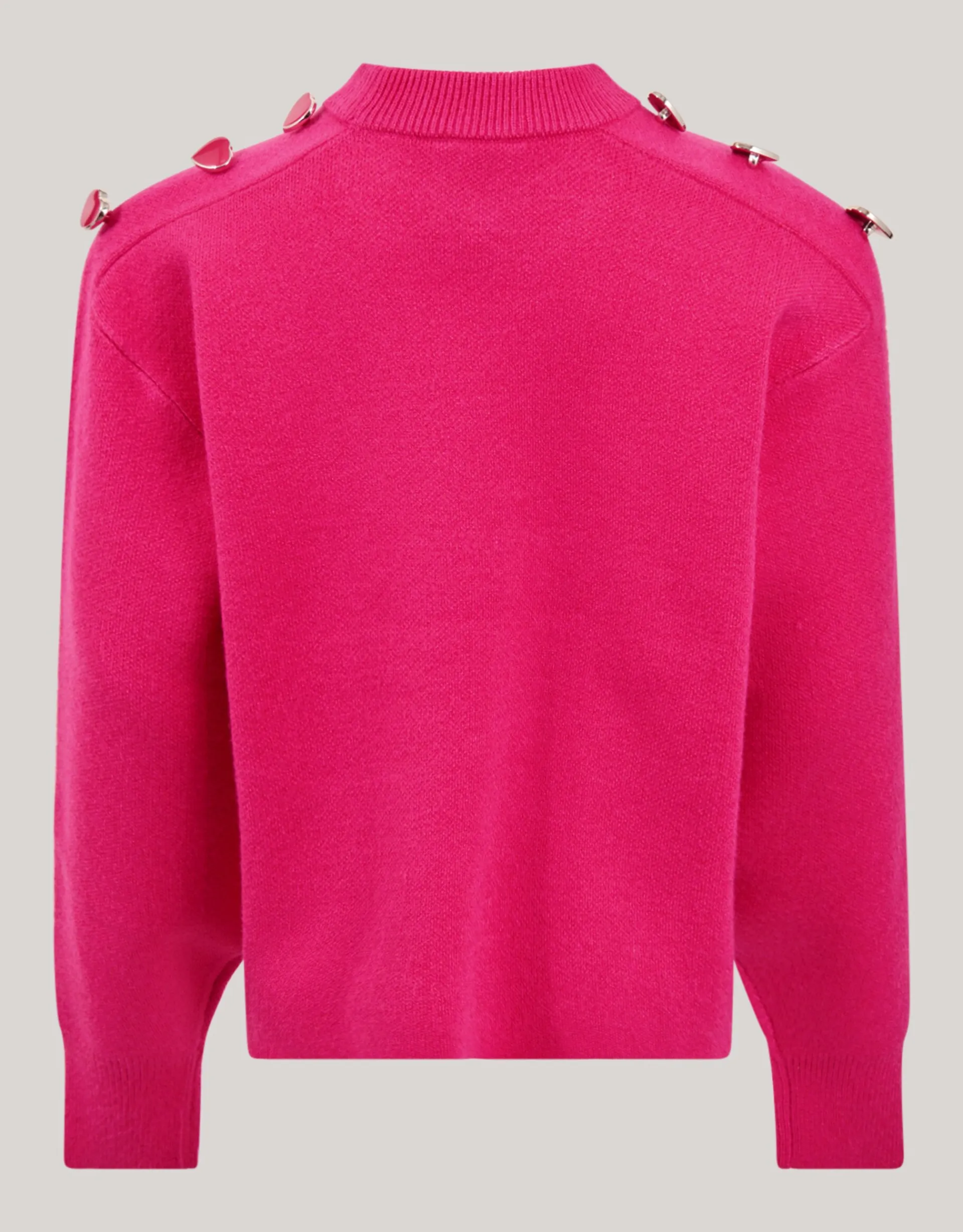 Shoeby Fancy Button Trui Roze< Gebreide Truien
