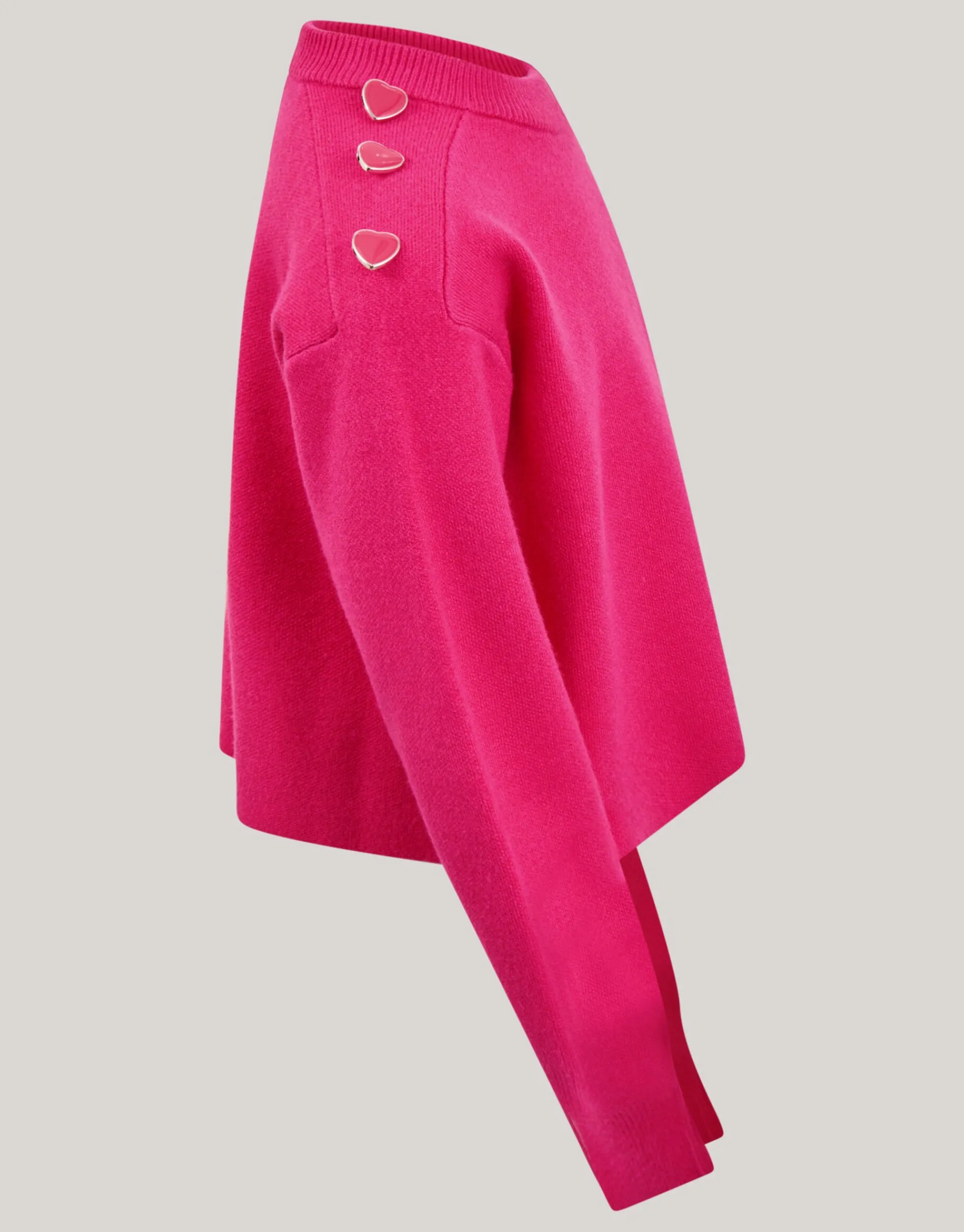 Shoeby Fancy Button Trui Roze< Gebreide Truien