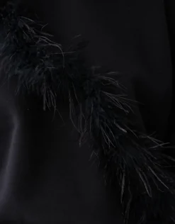 Shoeby Feather Sweater Zwart<DAMES Truien En Sweaters