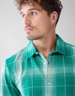 Shoeby Flanel Ruiten Overhemd Groen<Heren Overhemden