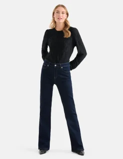 Shoeby Flared Jeans Donkerblauw<DAMES Jeans